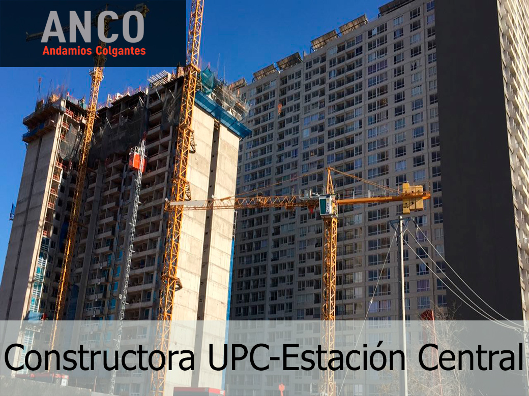 Constructora UPC-Estación Central andamios colgantes